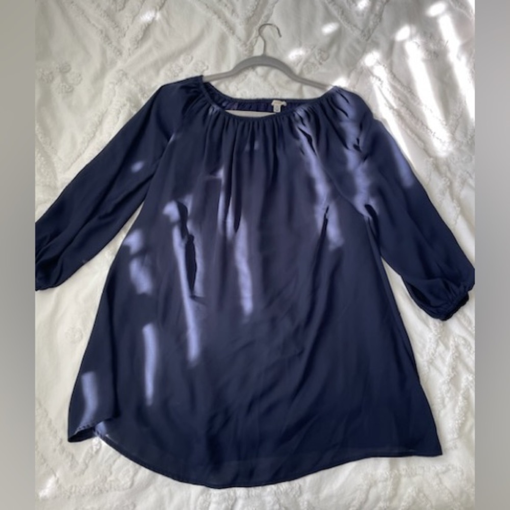 Ecoté Navy Off the Shoulder Dress